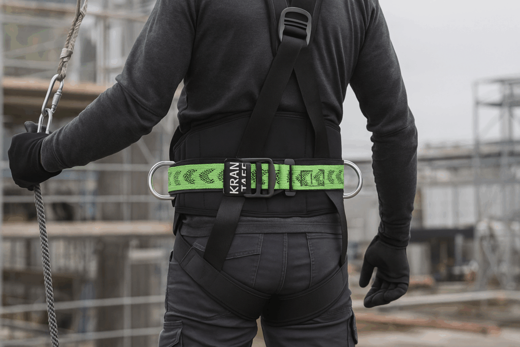 Fallsikring med støttebelte