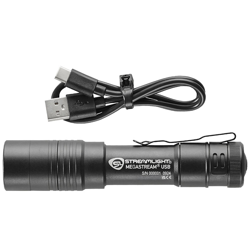 MEGASTREAM USB oppladbar lommelykt - Bilde 2